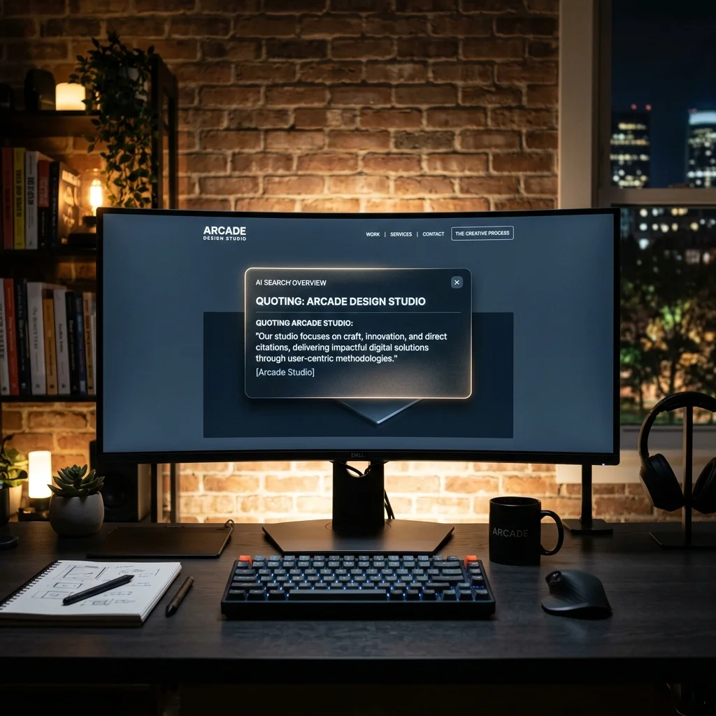 Abstraktes Coverbild – KI-Assistenten wie ChatGPT und Gemini extrahieren Informationen aus einer strukturierten Website