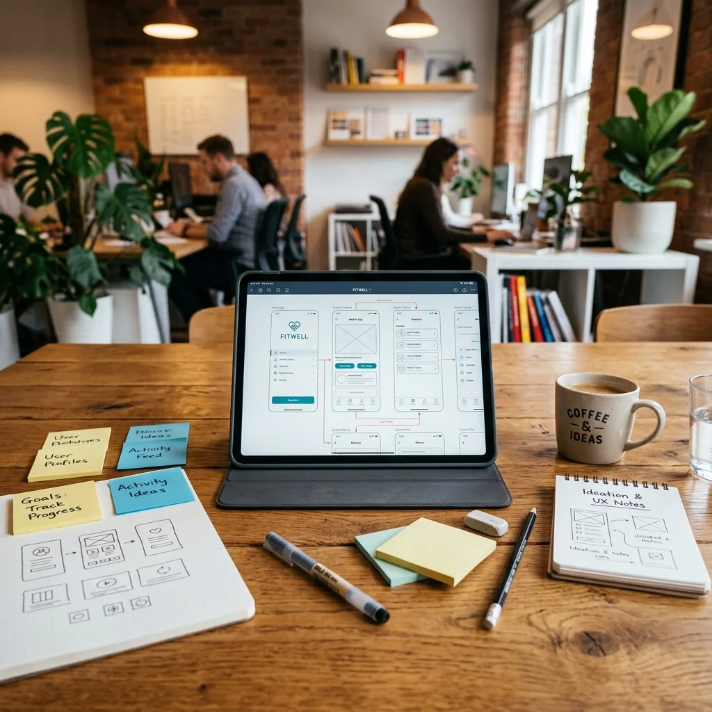 4-Wochen-Fahrplan zur MVP-Entwicklung mit den Phasen Scope, Bauen, Launch und Lernen